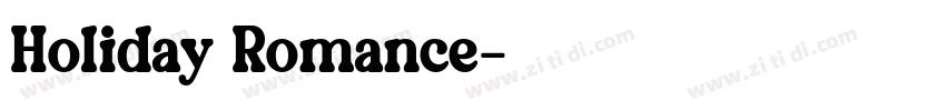 Holiday Romance字体转换